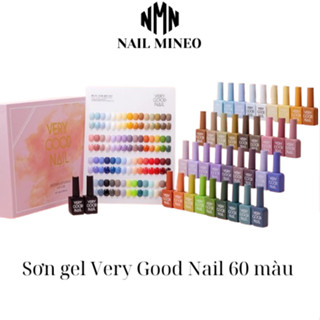 Set sơn gel Very Good Nail 60 màu - BÁN LẺ (Màu 031-060,base,top) - hàng chính hãng