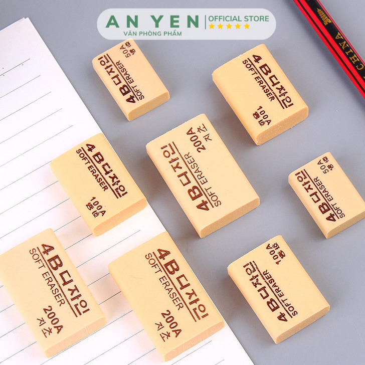 combo 10 Gôm tẩy bút chì 4B hàn quốc
