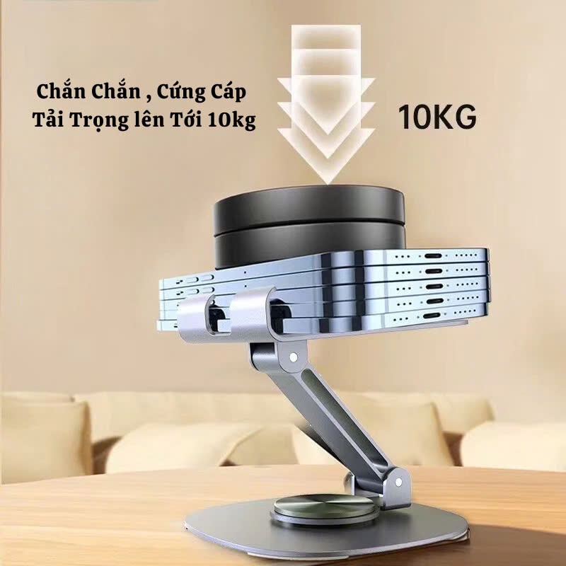 Giá Đỡ Điện Thoại Máy Tính Bảng Xoay 360 Hợp Kim Nhôm, Kệ Điện Thoại Xem Phim Livestream Gấp Gọn | BigBuy360 - bigbuy360.vn