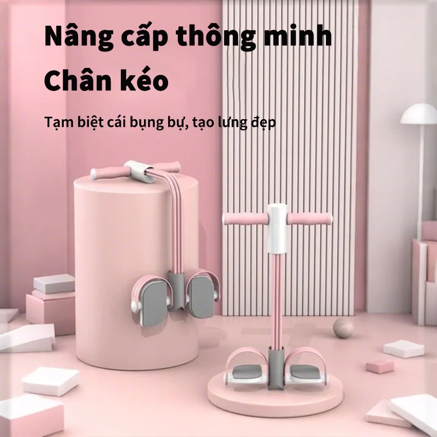Dây kéo đàn hồi PINMU Dây tập bụng đàn hồi kháng lực 6 ống cao su tập cơ bụng ập Tay Chân Gym tại nhà