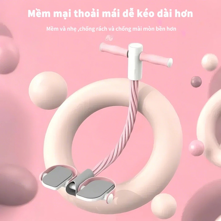 Dây kéo đàn hồi PINMU Dây tập bụng đàn hồi kháng lực 6 ống cao su tập cơ bụng ập Tay Chân Gym tại nhà