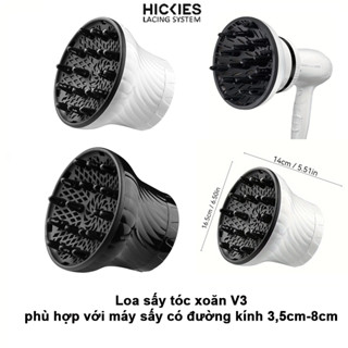 Đầu máy sấy tóc tạo kiểu, loa sấy tóc xoăn V2 phù hợp với máy sấy có đường kính 3,5cm - 8cm - HICKIES LACING SYSTEM