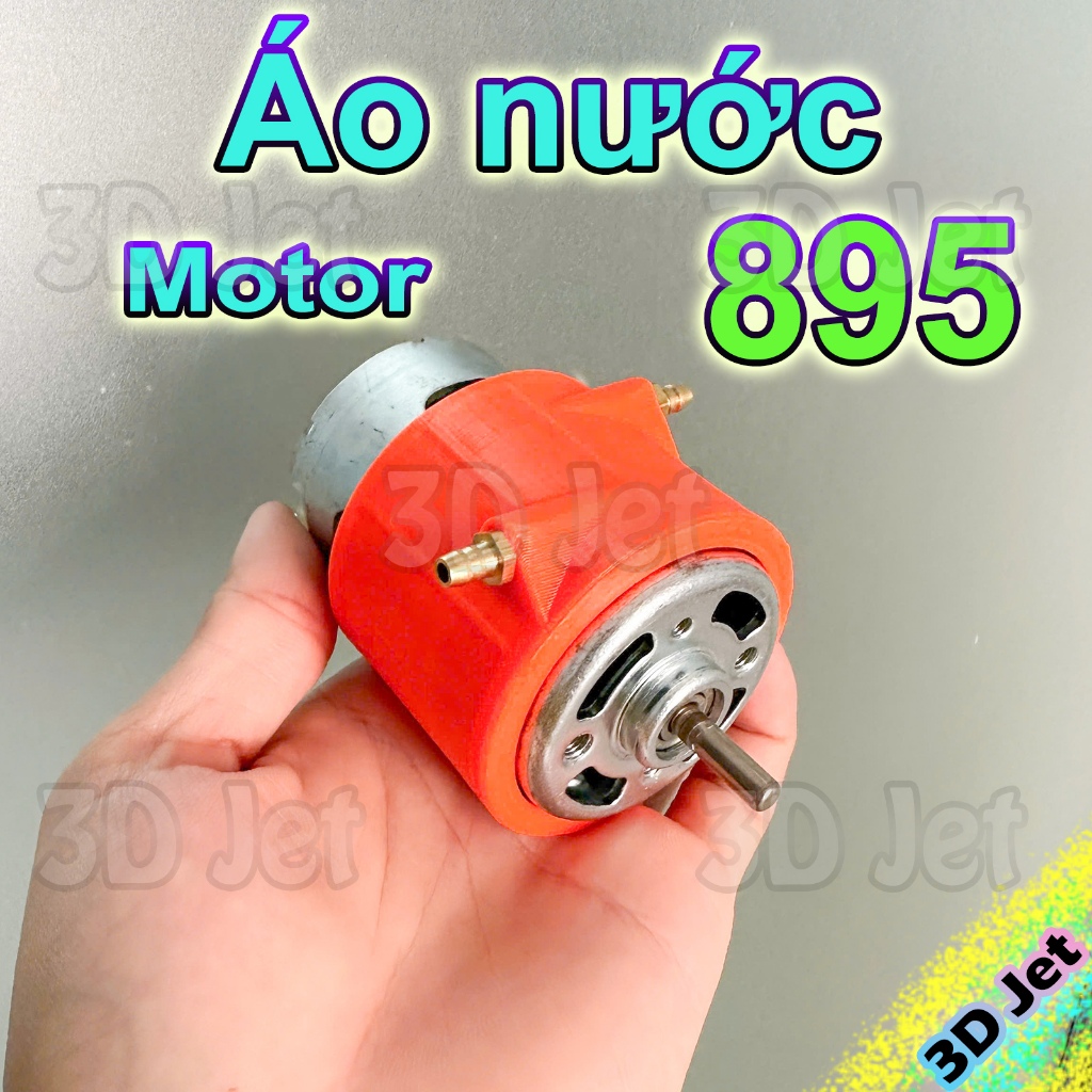 Áo Tản Nhiệt Nước V1 cho Motor 895 tàu xà lan, tàu tải RC, ao tan nhiet nuoc, áo nước motor, motor 8