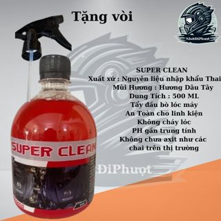DUNG DỊCH RỬA ĐẦU BÒ LỐC MÁY KHÔNG CHẠM SIÊU MẠNH👍SUPER CLEAN👍RỬA Ố VÀNG TRÊN MỌI VẬY LIỆU NHƯ NHÔM...