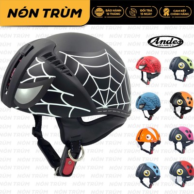 Mũ bảo hiểm trẻ em Andes 181s có kính âm
