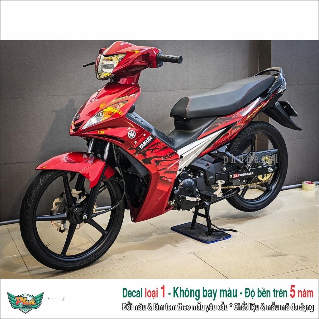 Tem Rời Xe Ex 2005-2010 đỏ đen Lửa Jupiter Mx (9)