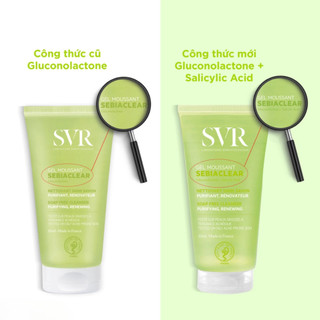 (Mẫu mới) Sữa Rửa Mặt SVR Cho Da Dầu Mụn - SVR Sebiaclear Gel Moussant 55ml-200ml-400ml