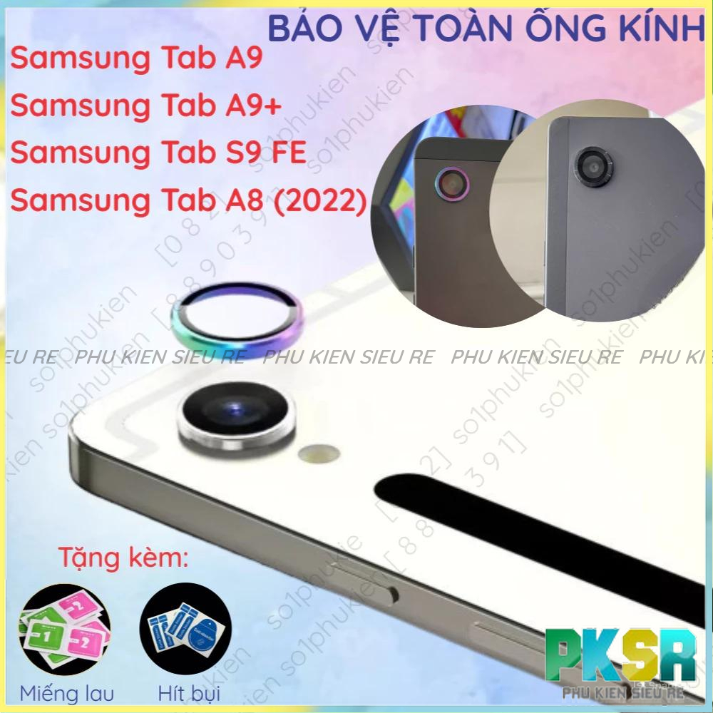Viền (vòng) chụp camera liền kính cường lực bảo vệ camera Samsung Tab A9/ A9+ (A9 Plus)/ S9 Fe/ A8 2