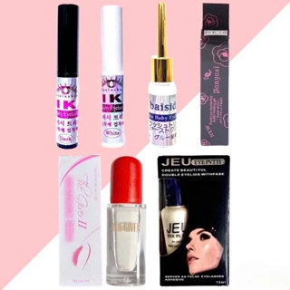 Tổng hợp các loại keo dán mi, keo mi giả: JEU, BAISIDAI, NIKA, THE GIVER II, keo hoa hồng YANYAXI...