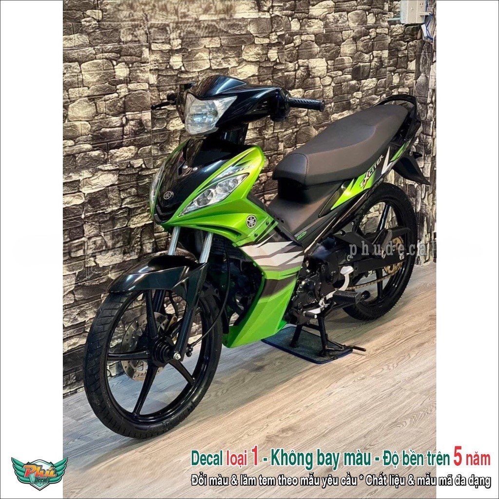 Tem Rời Xe Ex 2006-2010 xanh đen trắng (9)