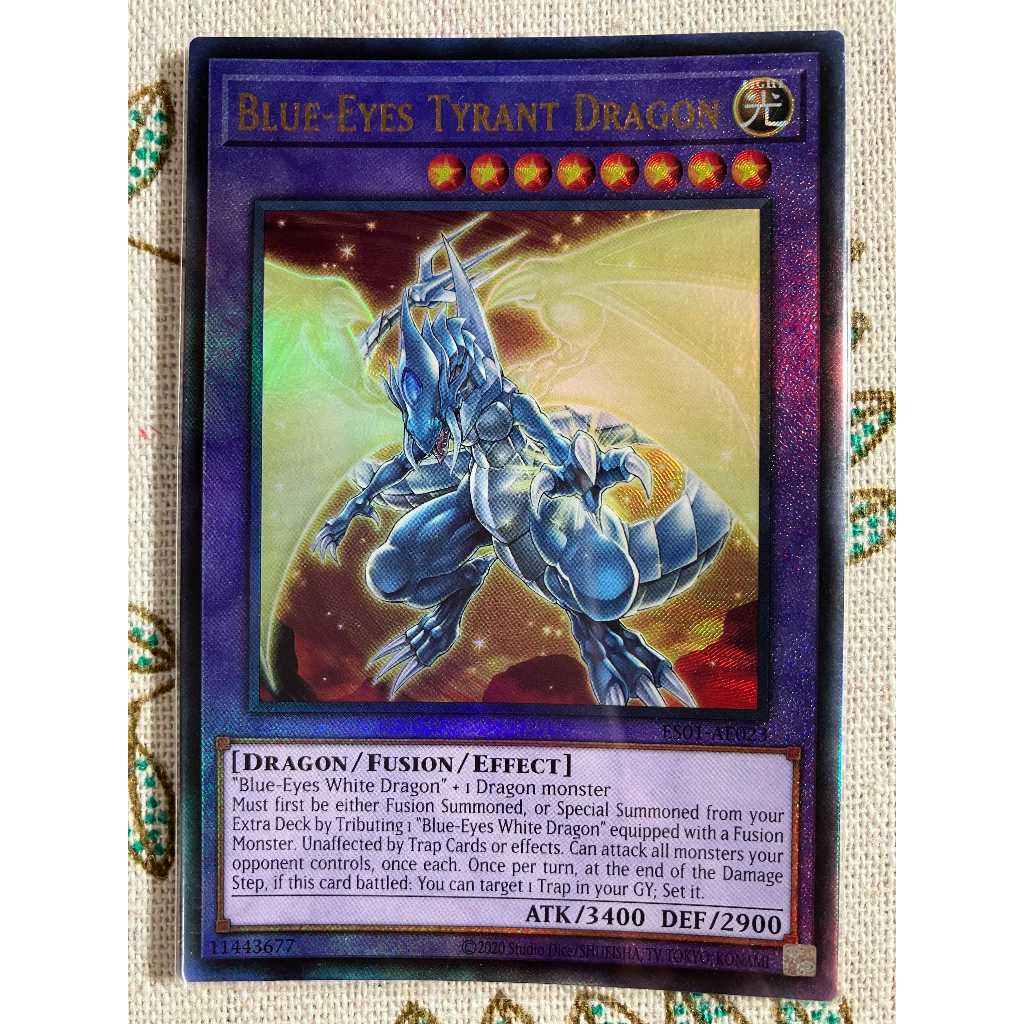 [LiLy_Yugioh] Lá bài 25LP-JP019 Blue-Eyes Tyrant Dragon Secret Rare