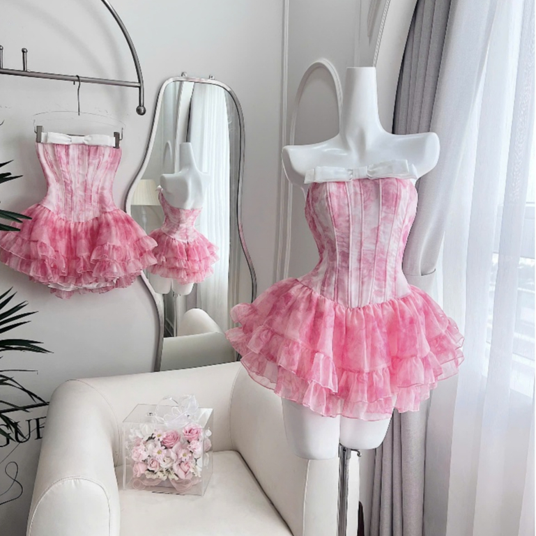 TADStore - Zennie Dress đầm cúp xòe