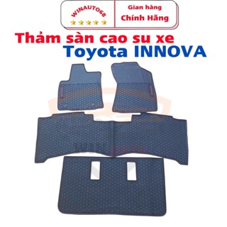 Thảm lót sàn cao su xe TOYOTA INNOVA 2006 - 2021, 2022, 2023  2024 2025 cross loại đúc dày theo xe - NH cao cấp