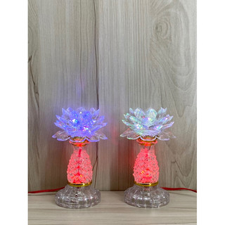 Cặp đèn thờ hoa sen đổi màu- đèn led trái thơm