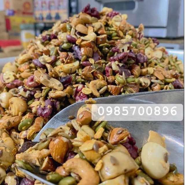 granola - ngũ cốc siêu hạt, siêu macca