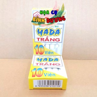 Phấn viết bảng trắng - Phấn không bụi HADA, phấn trắng, phấn màu