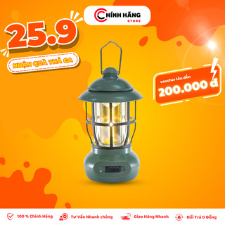 Đèn Đa Năng Kiểu Cổ Điển iCore MPL99 - Đèn cắm trại - Đèn Camping dã ngoại, pin sạc USB, dung lượng 1200mAh