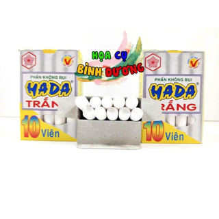 Phấn viết bảng trắng - Phấn không bụi HADA, phấn trắng, phấn màu