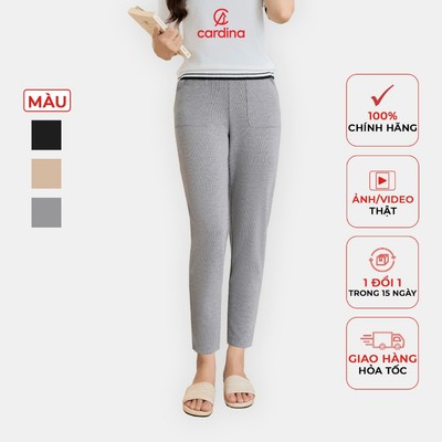 Quần nữ CARDINA chất liệu nỉ lông cừu mềm mại thoáng khí kiểu dáng baggy tôn dáng hack chân 4QBG05