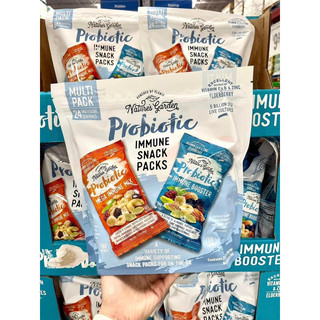 [11/2026] 🌰🍑🍒🫐 HẠT MIX TRÁI CÂY SẤY KHÔ LỢI KHUẨN CỦA MỸ NATURE’S GARDEN PROBIOTIC IMMUNE SNACK PACKS TÚI 24 GÓI (816G)