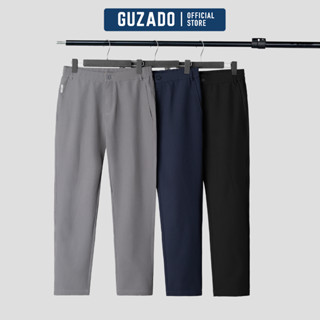 Quần Ống Suông Nam Mẫu Cạp Cúc Premium,Vải Gió Thể Thao Co Giãn Cực Tốt,Thoải Mái Vận Động GDC03