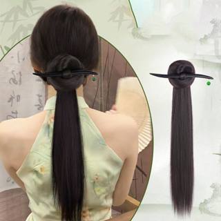 Ngoạm tóc đuôi ngựa Tóc Giả phong cách Trung Hoa Ngoạm búi tiểu thư TNNG46 Tóc giả cao cấp cho nữ