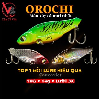 CÁ SẮT OROCHI, MỒI GIẢ CÂU LURE CÁ LÓC, NHEO, CHẼM, CHIM. Lưỡi BKK. Caucaviet