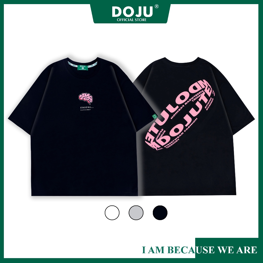 Áo Thun DOJU Form Rộng A024 Circle Unisex Oversize T-Shirt
