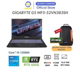 Laptop GIGABYTE G5 MF5-52VN383SH ( Core i5-13500H & RTX 4050 6GB)