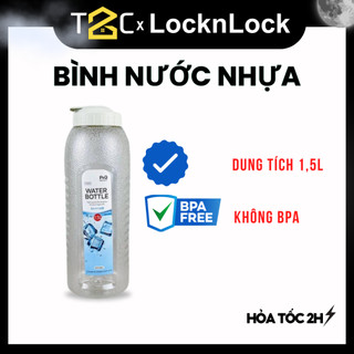  Bình Nước Nhựa LocknLock 1.5Lít Bình Đựng Nước BPA Free An Toàn Thể Thao Trong Suốt P-00097W T2C 