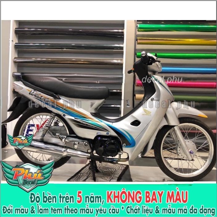 Tem rời Wave nhỏ xe bạc (X) -1