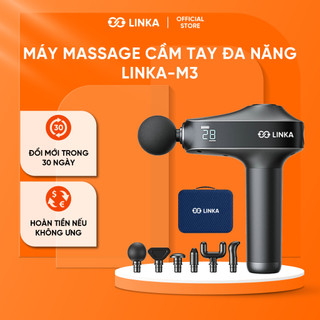 Máy Massage Cầm Tay Chuyên Nghiệp LINKA M3 - Massage Chuyên Sâu, LED Hiển Thị, Kèm Túi Cao Cấp