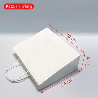 Combo 100 Túi giấy KT08T - Trắng