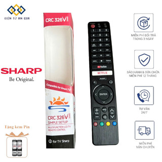  Điều khiển tivi SHARP đa năng Smart Tv Sharp Mới 100% + TẶNG PIN