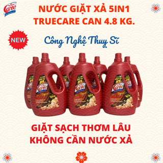 Nước giặt xả True Care, Mr Care can 4.8kg,giặt sạch thơm lâu, không cần nước xả
