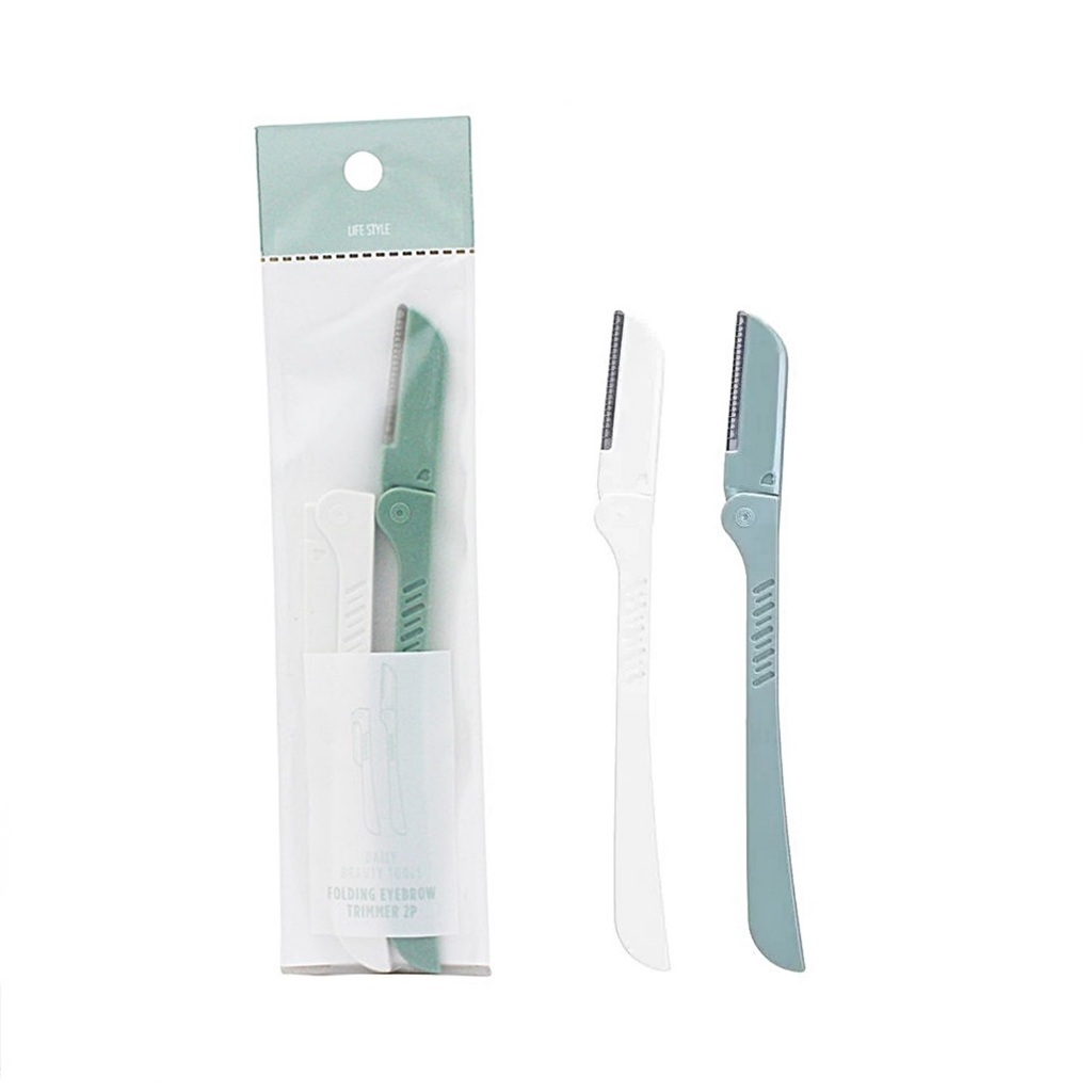 Dao cạo lông mày Daily Beauty Tools Folding Eyebrow Trimmer The Face Shop (2 cái/túi)