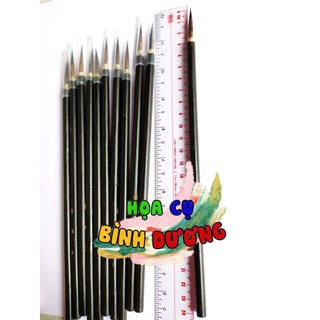 Cọ thư pháp đen lông dài/ngắn, cọ tỉa đen lông dài/ngắn