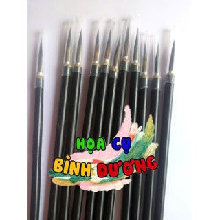 Cọ thư pháp đen lông dài/ngắn, cọ tỉa đen lông dài/ngắn