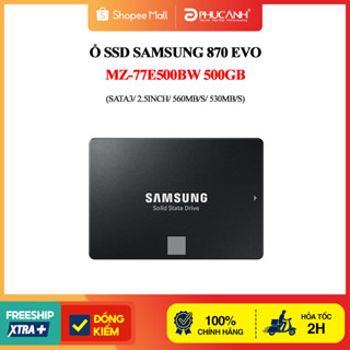 Ổ SSD Samsung 870 Evo MZ-77E500BW 500Gb (SATA3/ 2.5Inch/ 560MB/s/ 530MB/s)