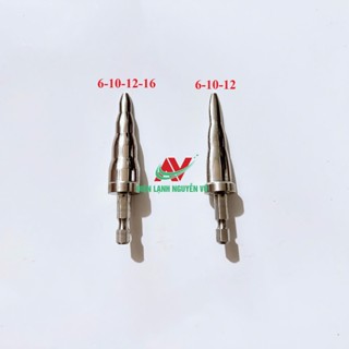 [inox 304] Mũi nong ống đồng bằng máy khoan phi 6-10-12 và 6-10-12-16