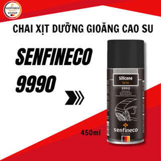 Chai xịt bảo dưỡng gioăng cao su cửa ô tô Senfineco 9990 Silicon Spray dung tích 450ml