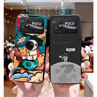 Ốp lưng Xiaomi Poco C40 dẻo in hình Phi hành gia vũ trụ ngân hà cá tính, trẻ trung
