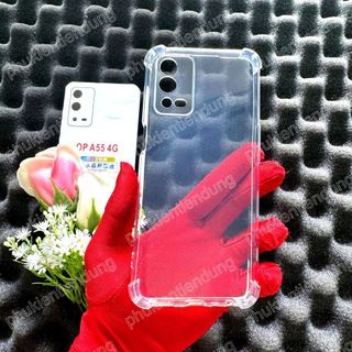 Ốp Lưng Oppo A55 4G Dẻo Trong Suốt Chống Va Đập Gù Bảo Vệ 4 Gốc Silicon Cao Cấp