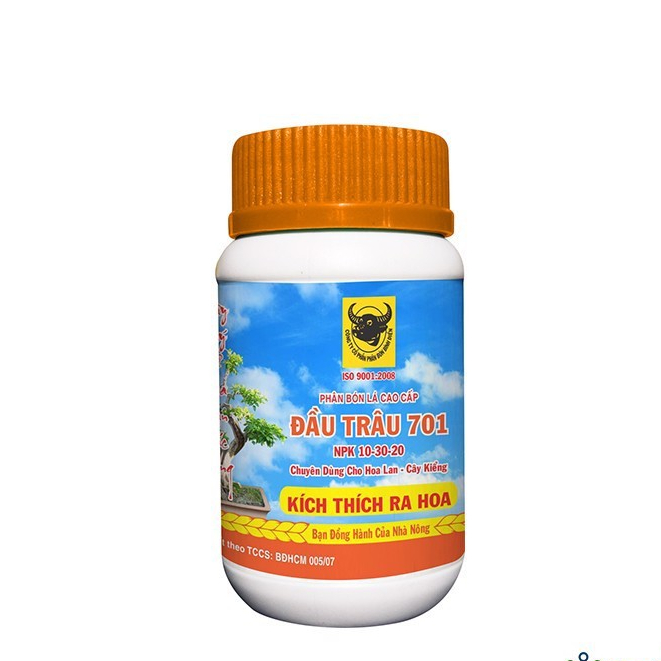 Phân bón lá Đầu Trâu NPK 701 chuyên hoa kiểng - Hũ 100gram