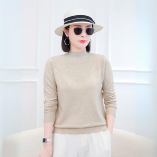  Áo len nữ trung niên LYBEE TV011 tặng mẹ thanh lịch lên phom nhẹ nhàng co giãn 