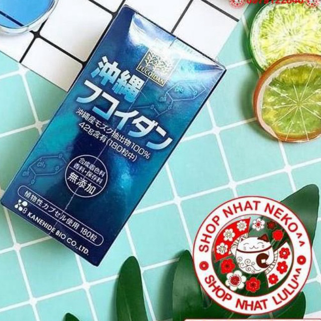 (Chuẩn Nhật)  Tảo xanh Fucoidan Okinawa 180 Viên Nhật Bản _lulushop