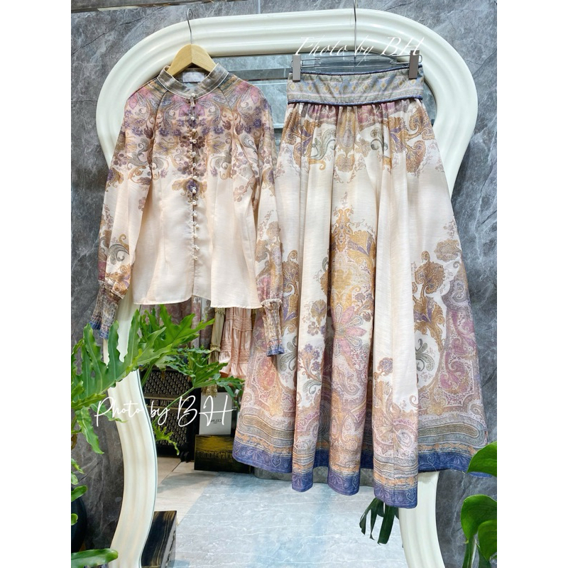 Váy tơ thổ cẩm ZMM