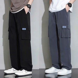 Quần Túi Hộp Ống Suôn,CHất Vải Sứ Gỗ Co Giãn Tốt,Thời Trang Tôn Dáng,Phong Cách Đường Phố