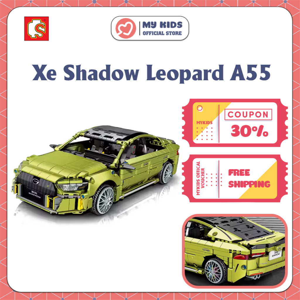 Đồ Chơi Lắp Ráp LEGO Điều Khiển Siêu Xe Thể Thao Shadow Leopard A55 – SEMBO 705921