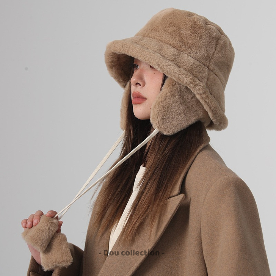 Mũ Len Bịt Tai Nam Nữ, Nón Len Tròn Vành Phối Dây Phong Cách Hàn Quốc Sang Trọng Dễ Phối Đồ - Mã NL056 | BigBuy360 - bigbuy360.vn